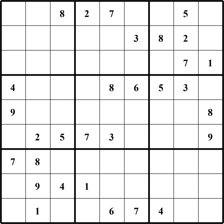 Large Printable Sudoku Puzzle