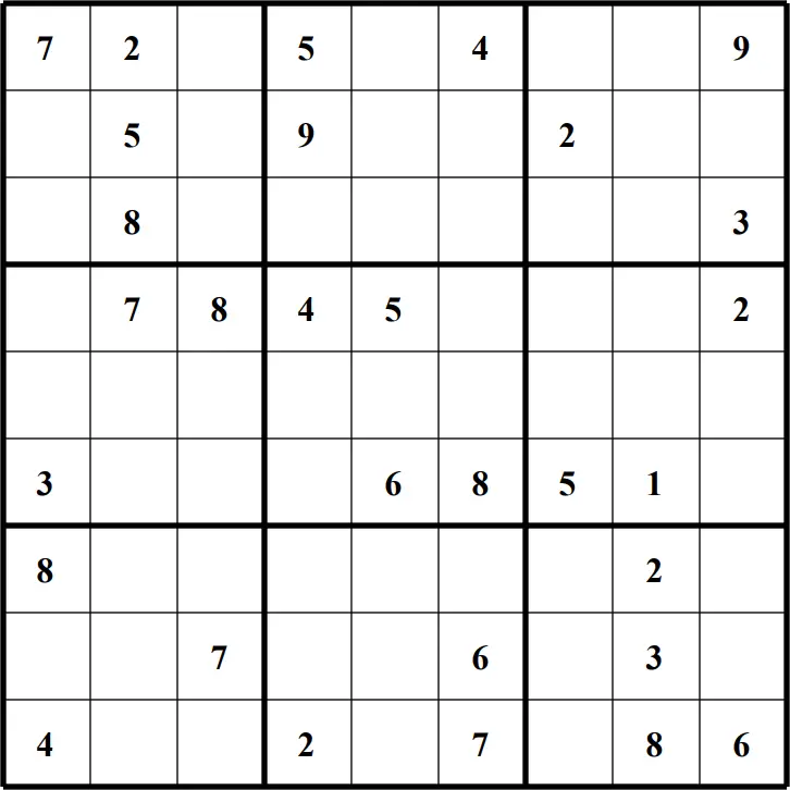 Large Printable Sudoku Puzzle