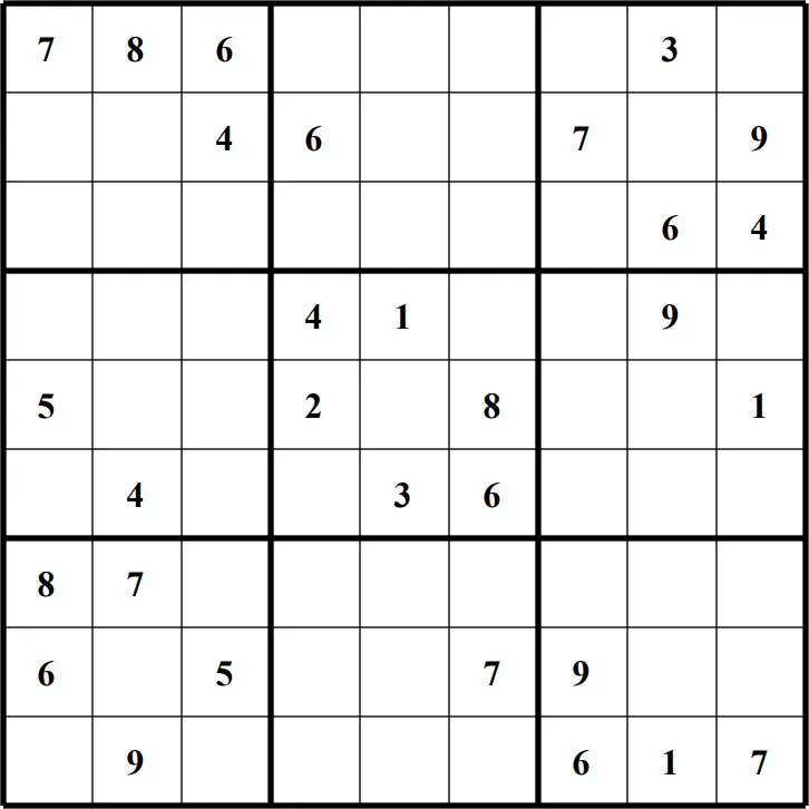 Large Printable Sudoku Puzzle