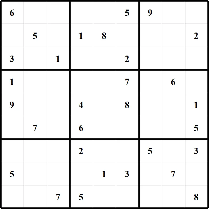 Large Printable Sudoku Puzzle