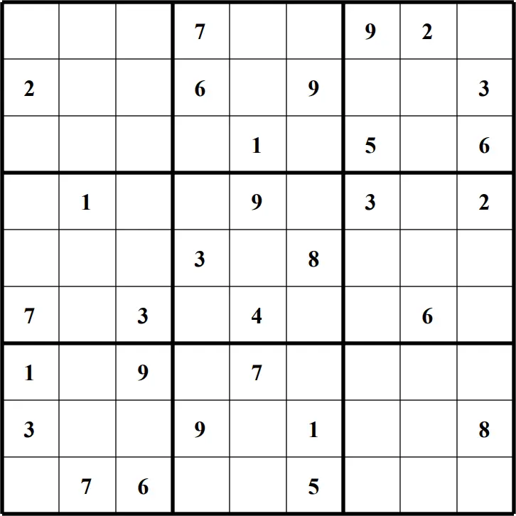 Large Printable Sudoku Puzzle