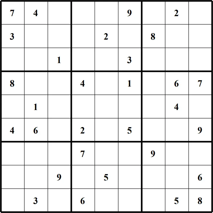 Large Printable Sudoku Puzzle