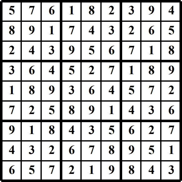 Printable Sudoku puzzles