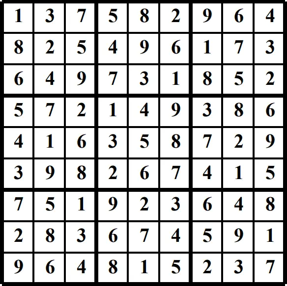 Printable Sudoku puzzles