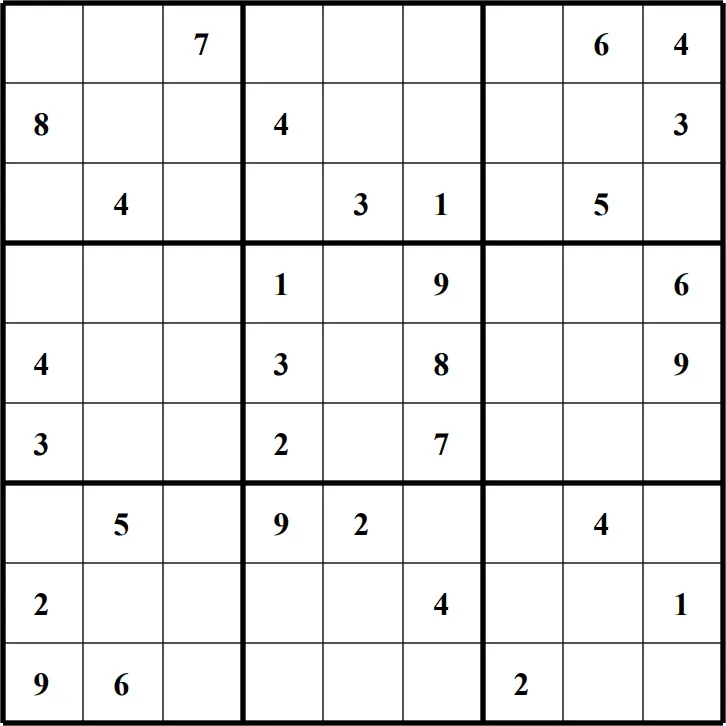 Large Printable Sudoku Puzzle