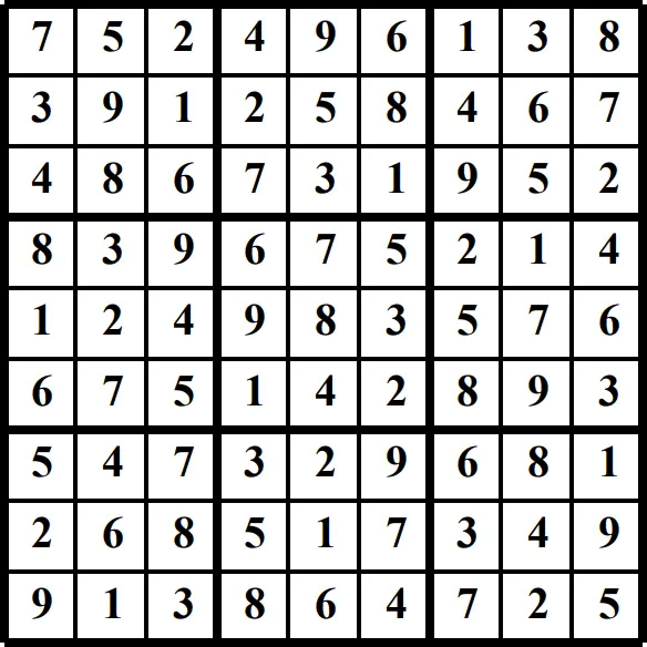 Printable Sudoku puzzles