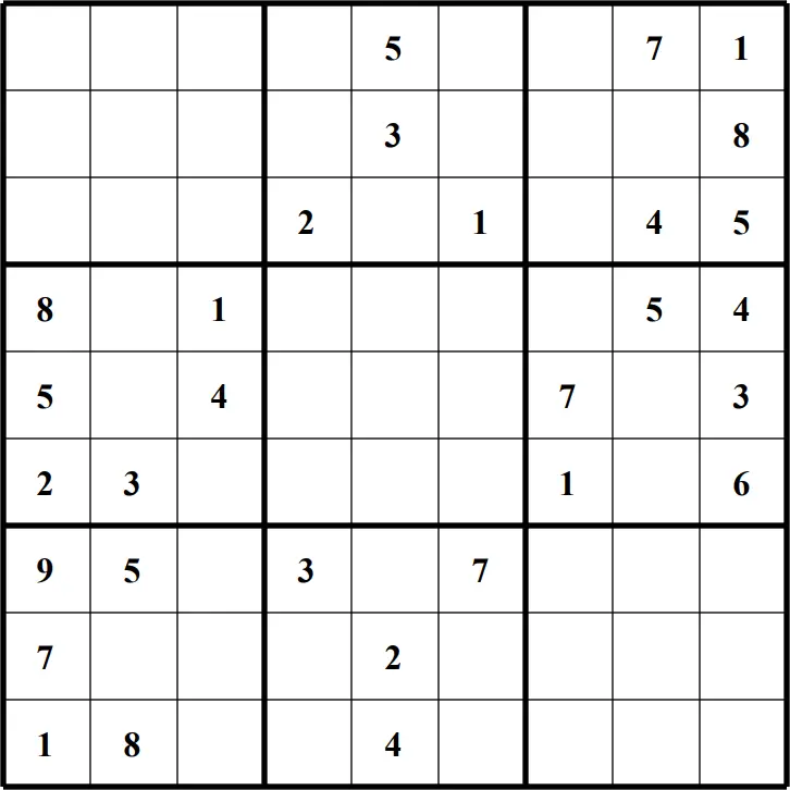 Large Printable Sudoku Puzzle