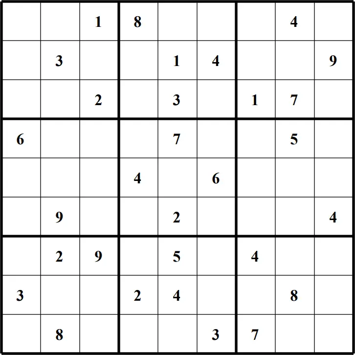 Large Printable Sudoku Puzzle