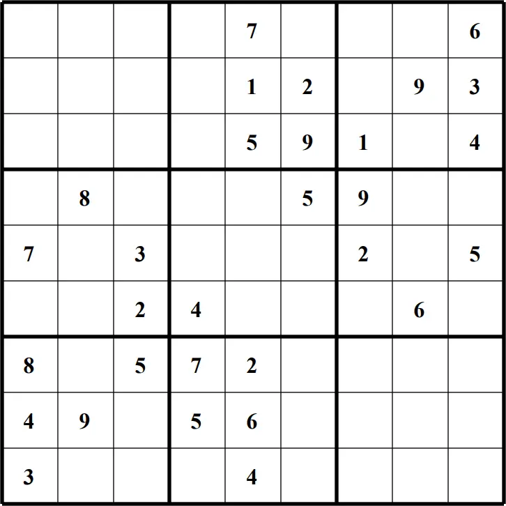 Large Printable Sudoku Puzzle