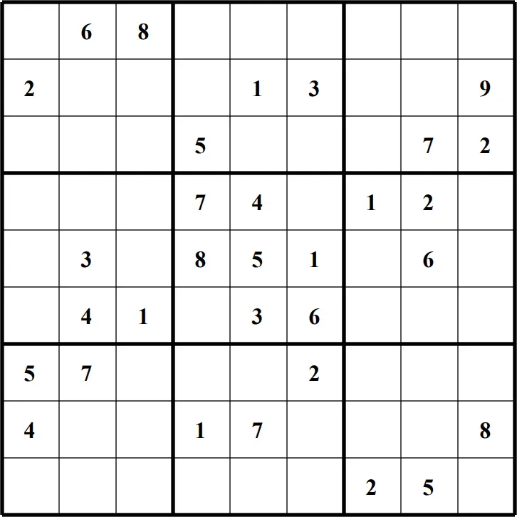 Large Printable Sudoku Puzzle