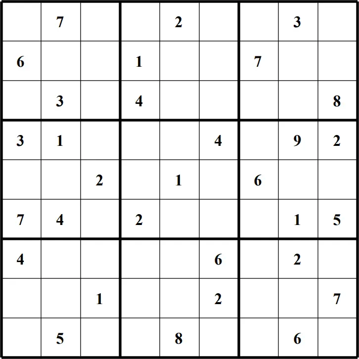 Large Printable Sudoku Puzzle