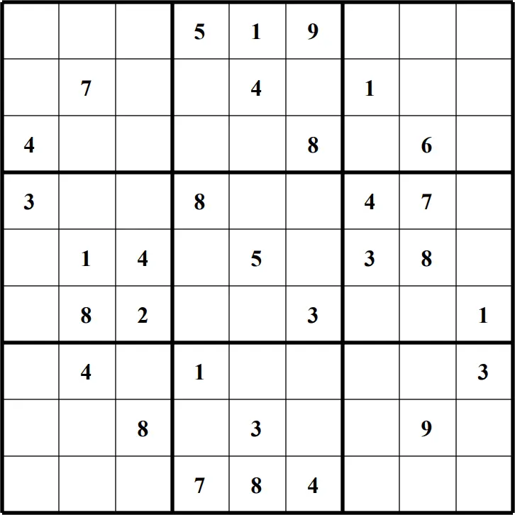 Large Printable Sudoku Puzzle