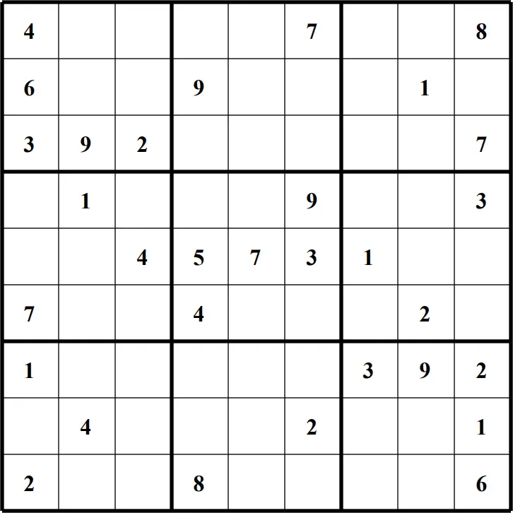 Large Printable Sudoku Puzzle