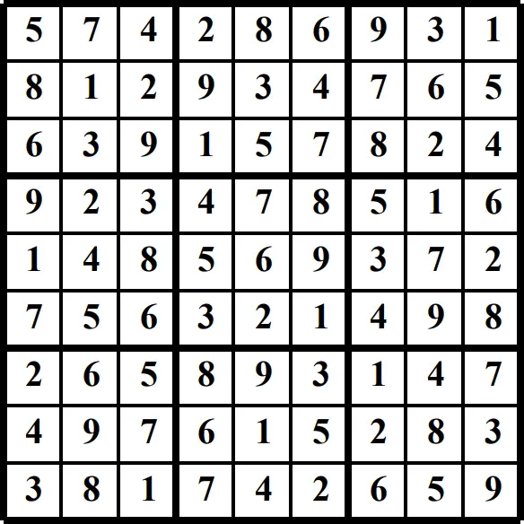 Printable Sudoku puzzles