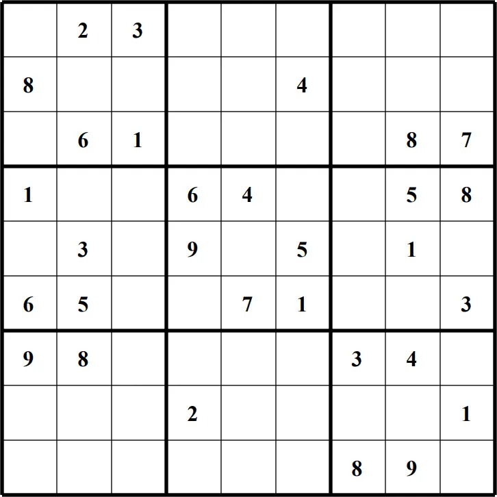 Large Printable Sudoku Puzzle