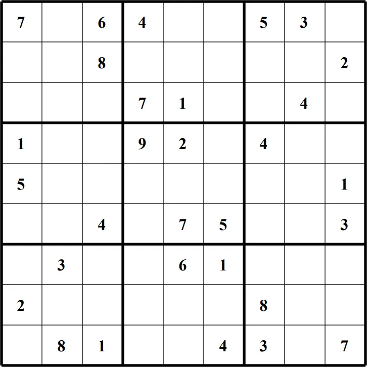 Large Printable Sudoku Puzzle