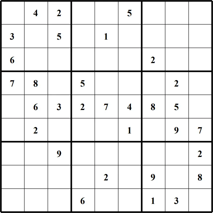 Large Printable Sudoku Puzzle