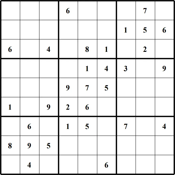 Large Printable Sudoku Puzzle