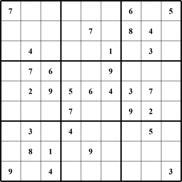 Large Printable Sudoku Puzzle