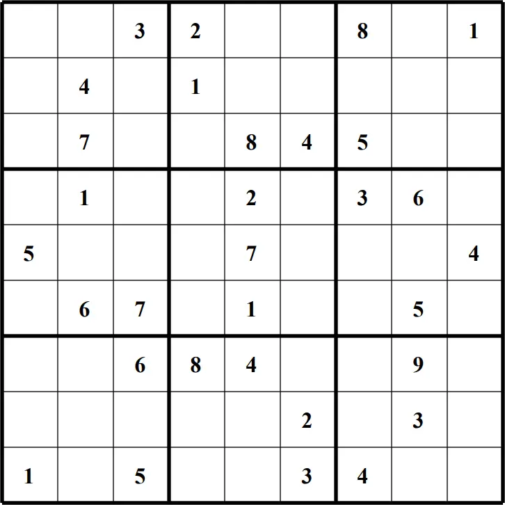 Large Printable Sudoku Puzzle