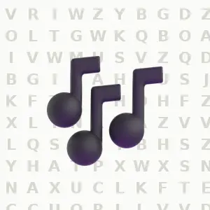 Large Print Music printable large print word search