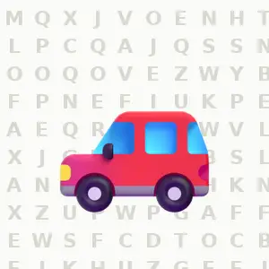 Large Print Classic Cars printable large print word search