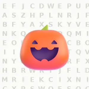 Halloween in Large Print printable large print word search