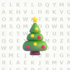 Classic Christmas, Large Print printable large print word search