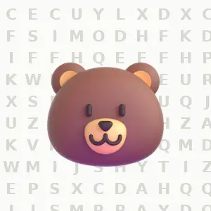 Classic Animals, Large Print printable large print word search