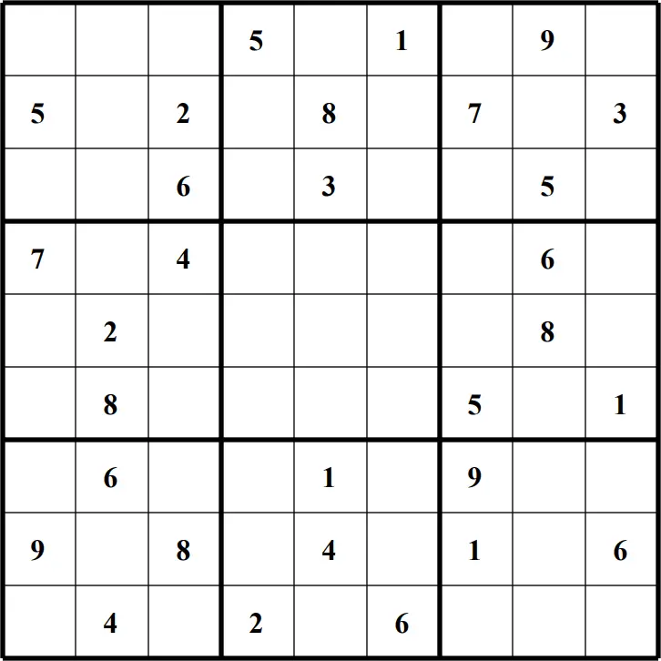 Large Printable Sudoku Puzzle