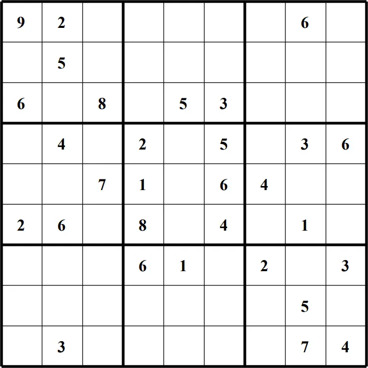 Large Printable Sudoku Puzzle