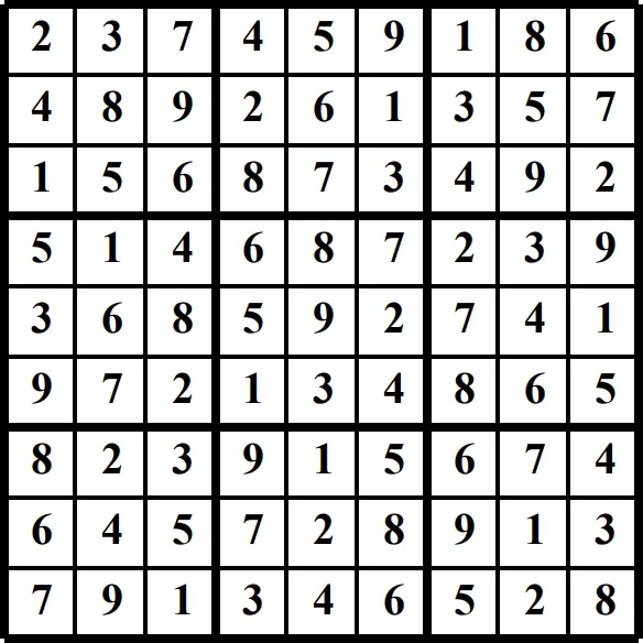 Printable Sudoku puzzles