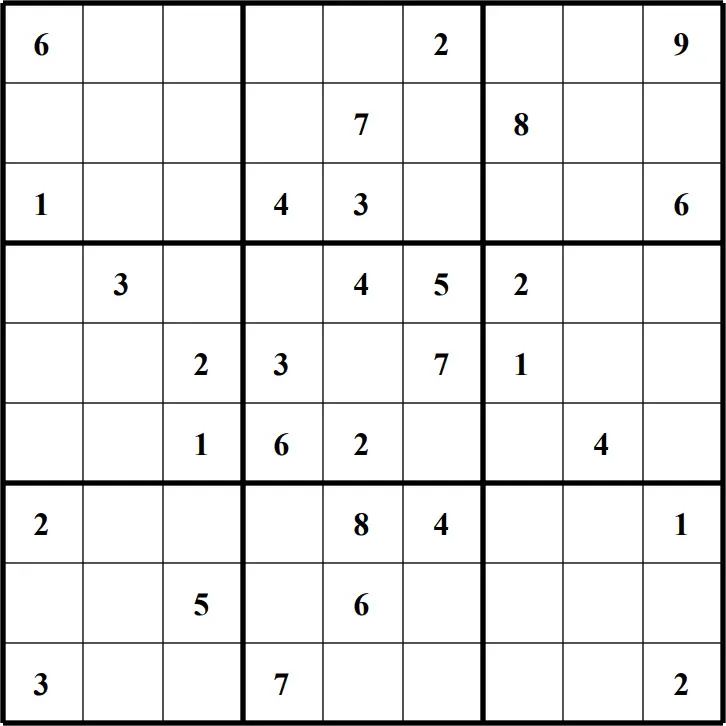 Large Printable Sudoku Puzzle