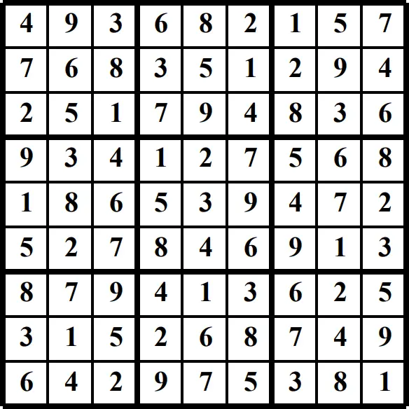 Printable Sudoku puzzles