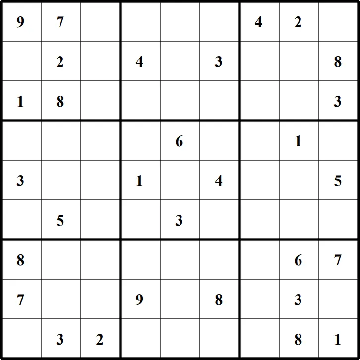 Large Printable Sudoku Puzzle