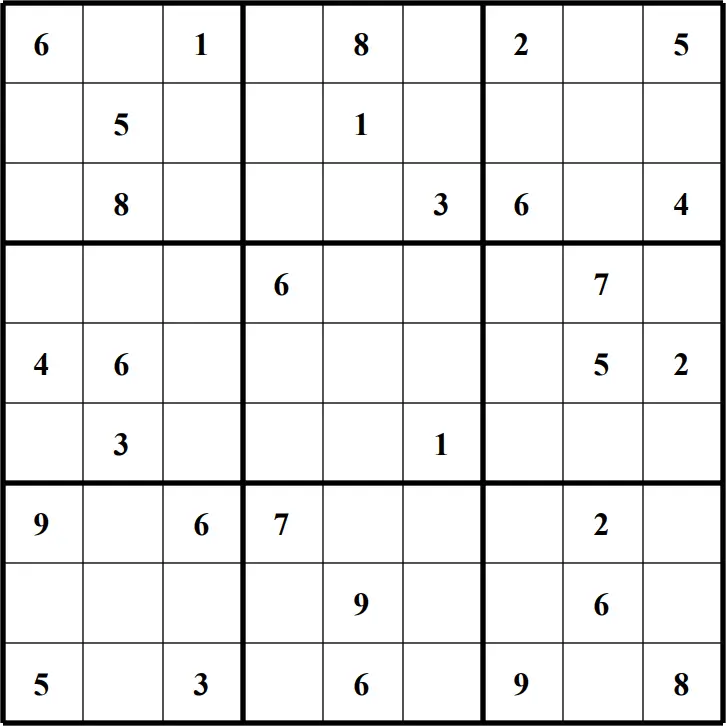 Large Printable Sudoku Puzzle