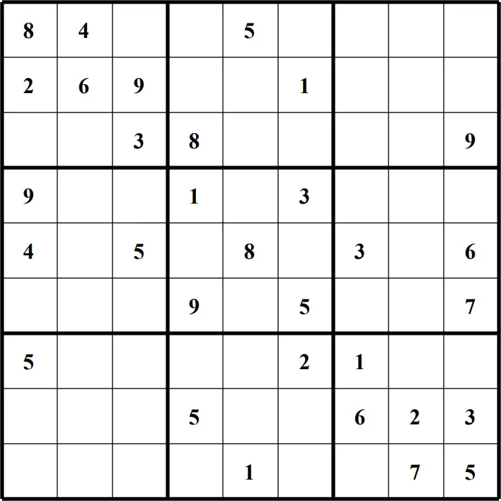 Large Printable Sudoku Puzzle