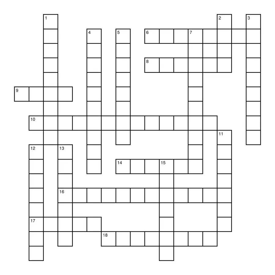 Literary Terms Crossword Puzzle