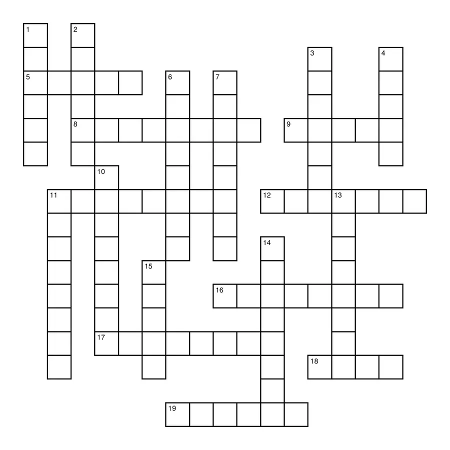 Math Vocabulary Crossword Puzzle