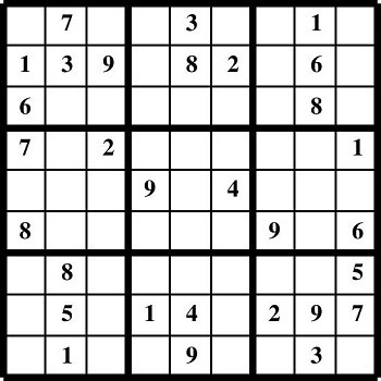 Printable Sudoku puzzles