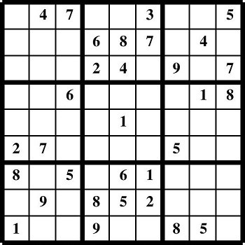 Printable Sudoku puzzles