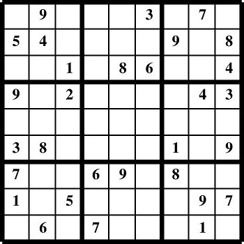 Printable Sudoku puzzles