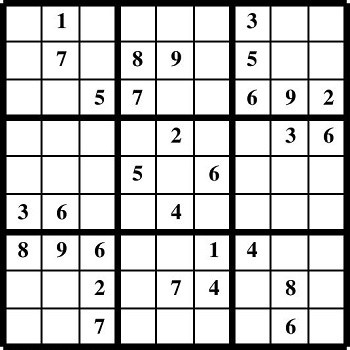 Printable Sudoku puzzles