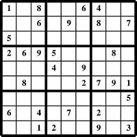 Free Printable Hard Sudoku with the Answer #14739