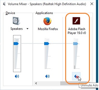 mute flash player