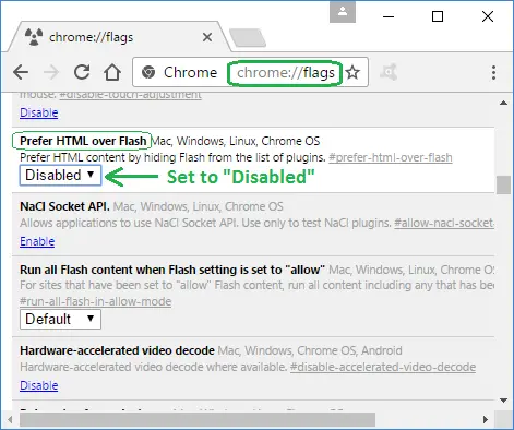 how tom enable flash on mac chrome