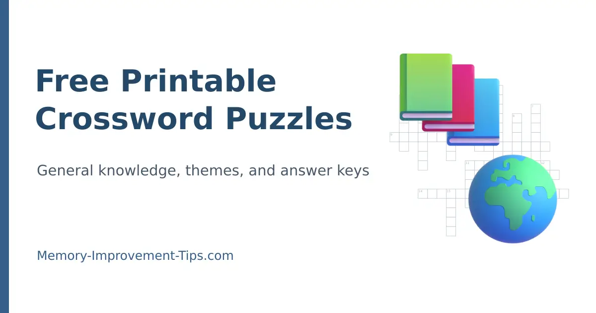 Free Printable Crossword Puzzles with Answers