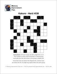 hard printable kakuro puzzle