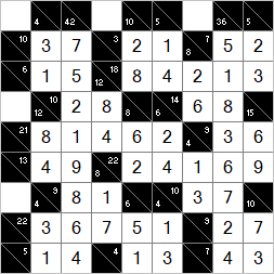 Free printable kakuro puzzles