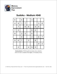 medium printable sudoku puzzle
